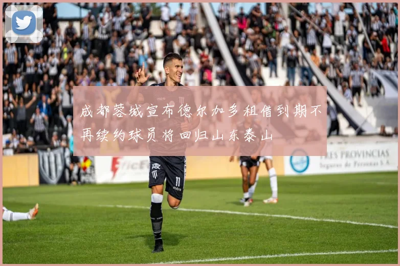 成都蓉城宣布德尔加多租借到期不再续约球员将回归山东泰山